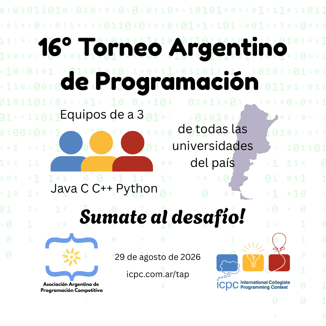 16º Torneo Argentino de Programación my_image